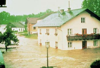 Hochwasser 1977 in Aspach